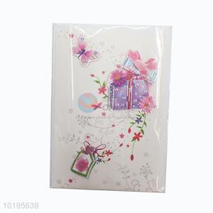 Fashion delicate flower style greeting card