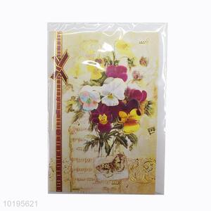 Wholesale fashion flower style greeting card