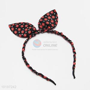 Fashion Women Girl Fabric Covered Rabbit Ear Hair Band