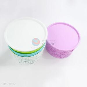 Hollow-out plastic fruit/food/vegetable storage basket