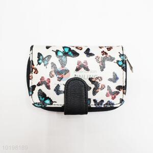 Competitive Price Butterfly Pattern PU Purse/Wallet for Daily Use