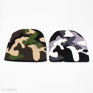 Promotional camouflage beanie hat/kintted hat