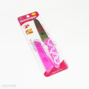 Good quality pink fruit knife