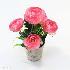 Newly product best 4pcs red/white/yellow flower bonsai