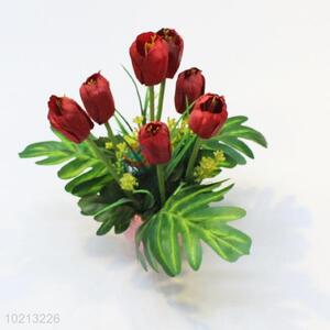 China factory price cute 4pcs simulation tulip bonsai