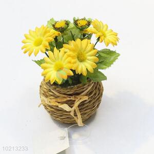 Best low price 3pcs simulation chrysanthemum bonsai