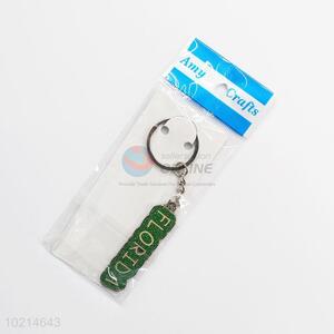 Cool high sales green letter key chain