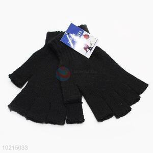 New Arrival Black Knitted Adult Gloves