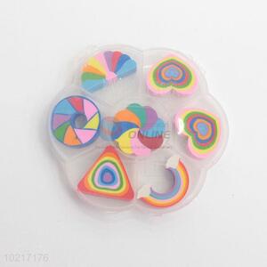 Cute design rainbow eraser for kids