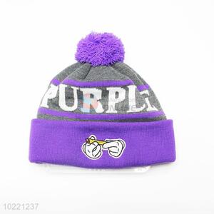 Low price winter knit hat and cap beanie hat