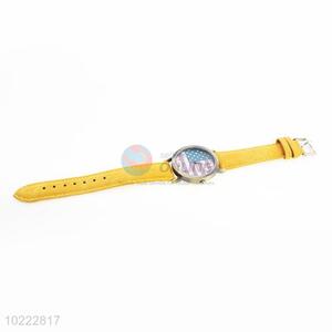 Fashionable Yellow Wrist Watches for Sale/Gift