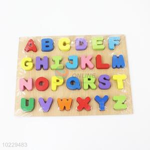 Hot sale letter educational toys/wooden jigsaw puzzle