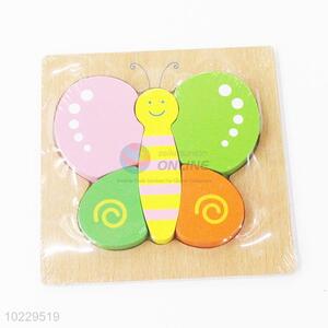 Good quality educational wooden butterfly puzzle toy