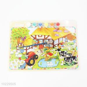 High quality drawing puzzle with pigment&brush