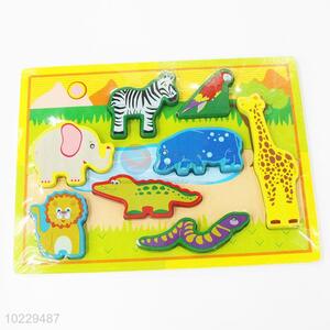 Top quality hand grasp wooden jigsaw puzzle toys