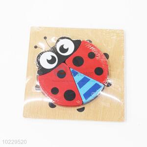 High quality educational wooden ladybird puzzle toy