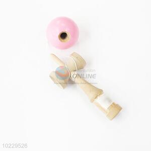 Promotional pink educational wooden kendama ball