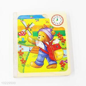 High quality hand grasp wooden jigsaw puzzle toys