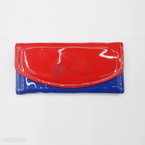 Classic pvc leather clutch purse long wallet