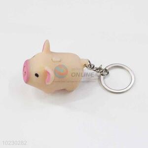 Pig Key Chain with LED Light