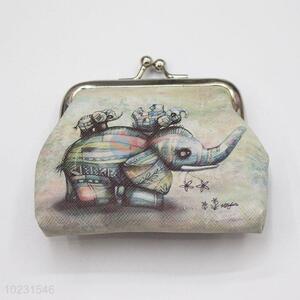 Lovely Elephant Family Pattern Coin Purse