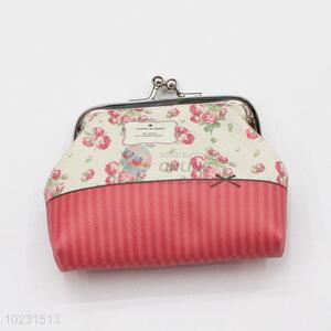 Sweet Flower Style New PVC Coin Bag