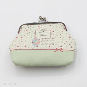 Sweet Style Floral Pattern PVC Coin Bag Mini Purse