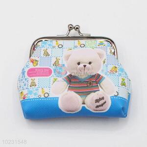 Womens Exquisite Bear Pattern PVC Wallets Coin Purse