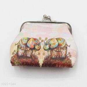 Fancy Elepant Printed Coin Purse Small Change Purse