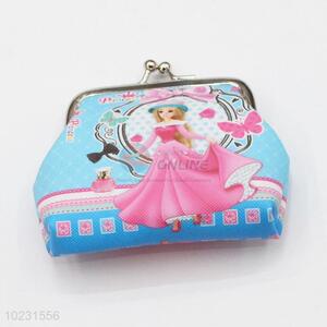 Princess Pattern Portable Coin Purse Lady PVC Wallet Clutch Bag