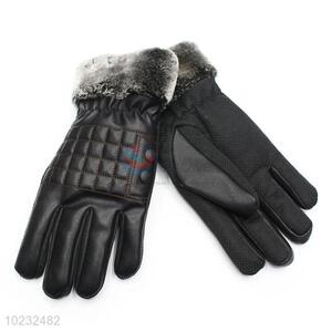 Normal cheap high quality black men glove
