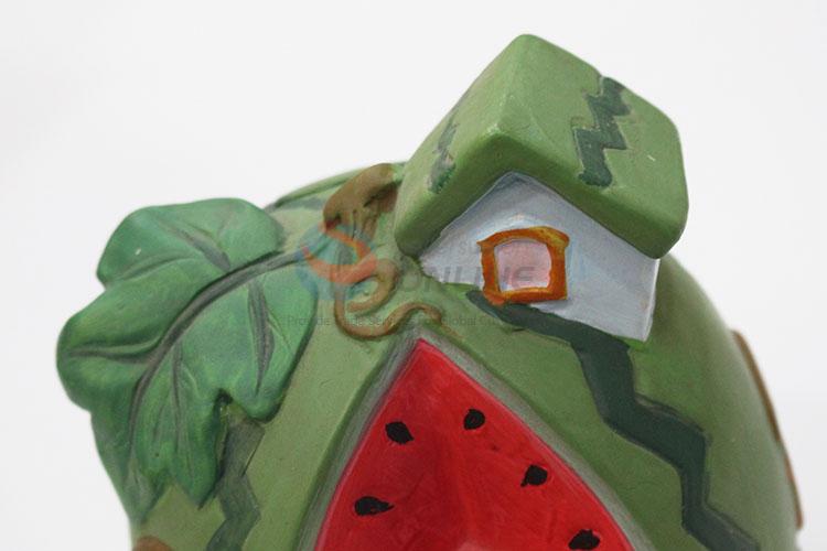 Fashion cheap cartoon watermelon house shape money box