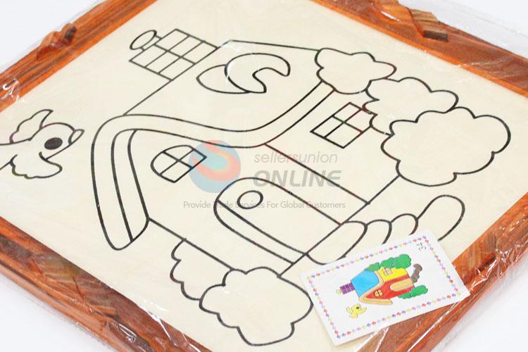 Normal low price wooden-frame mud painting