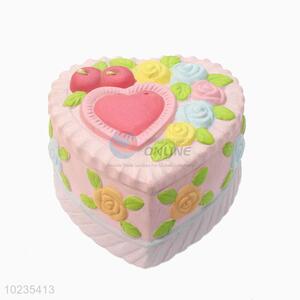 Best cute loving heart cake shape money box