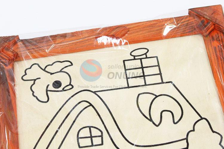Hot-selling low price wooden-frame mud painting