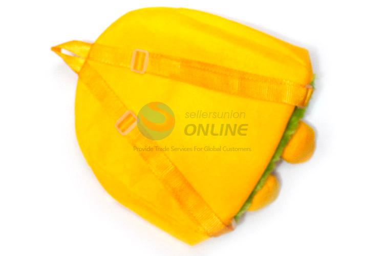 Hot Selling Yellow Duck Short Plush Backpack