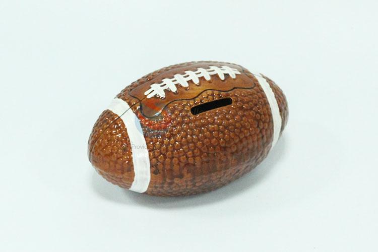 Football ceramic piggy bank