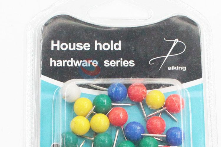 Hot-selling daily use colorful round ball shape pushpins