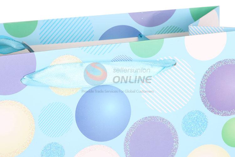 Hot Sale Blue Gilding Gift Bag/Paper Packing Bag for Sale