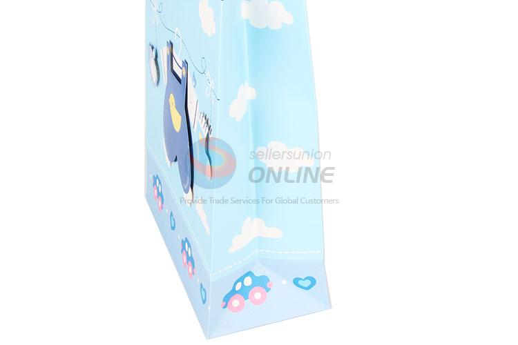 Competitive Price Blue Gift Bag/Paper Packing Bag for Baby