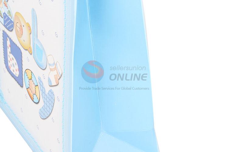 Factory Hot Sell Blue Gilding Gift Bag/Paper Packing Bag for Sale