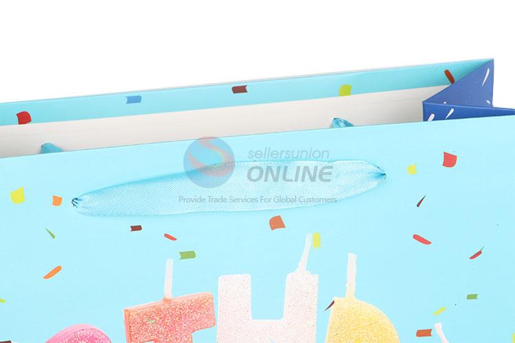 Popular Cake Printed Gilding Gift Bag/Paper Packing Bag for Birthday