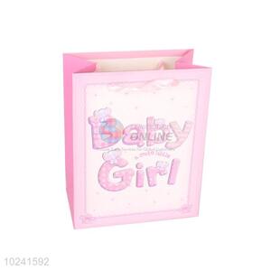 Cute Pink Gilding Gift Bag/Paper Packing Bag for Sale