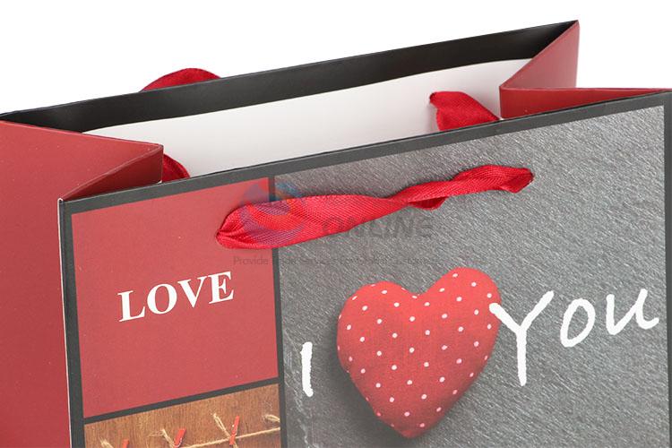 Decorative Heart Printed Gift Bag/Paper Packing Bag for Sale