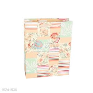 New Flower Design Gilding Gift Bag/Paper Packing Bag for Sale