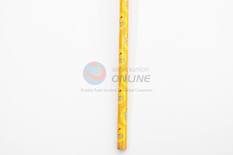 Pretty Cute Students Wooden Pencil with Cartoon Toys