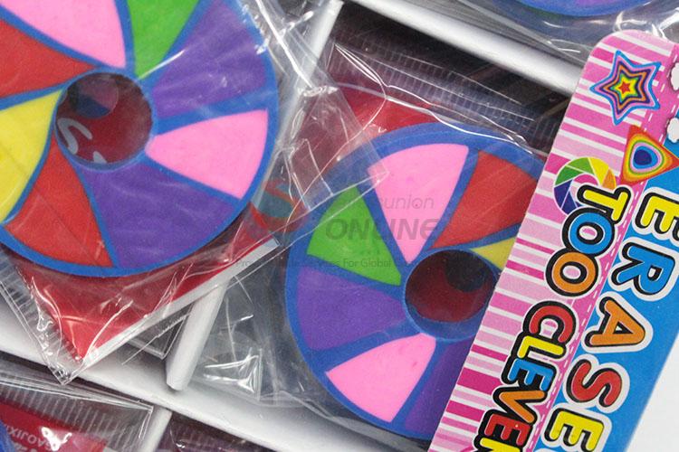 Cheap Price Stationery Eraser in Round Shape