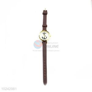 Best Selling Brown Wrist Watch with Leathern Watchband for Sale