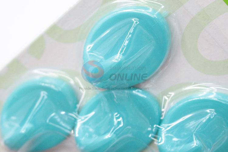 Creative Design 5 Pcs Blue Color Plastic Sticky Hook