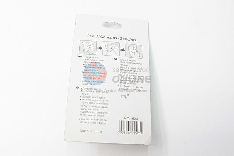 Normal Low Price 5 Pcs White Color Adhesive Sticky Hooks Stick On Wall